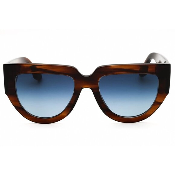 NEW VICTORIA BECKHAM SUNGLASSES BROWN BLUE WOMEN EYEWEAR